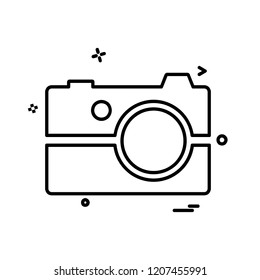 Camera icon design vector