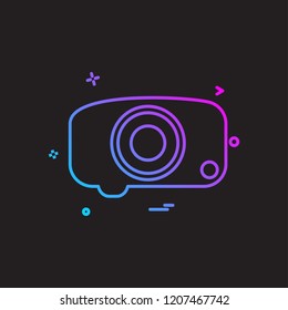 Camera icon design vector