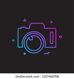 Camera icon design vector