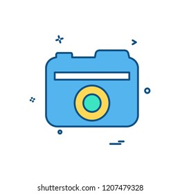 Camera icon design vector