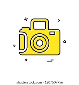 Camera icon design vector