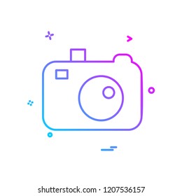 Camera icon design vector