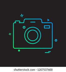 Camera icon design vector