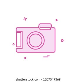 Camera icon design vector