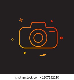 Camera icon design vector