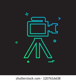 Camera icon design vector