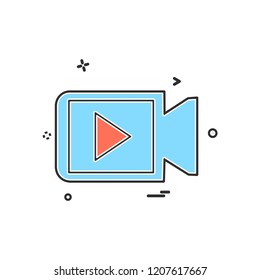 Camera icon design vector