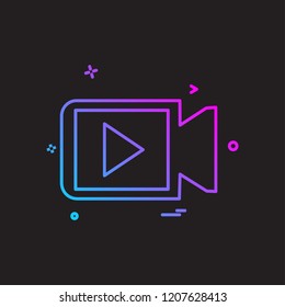 Camera icon design vector