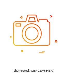 Camera icon design vector