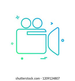 Camera icon design vector