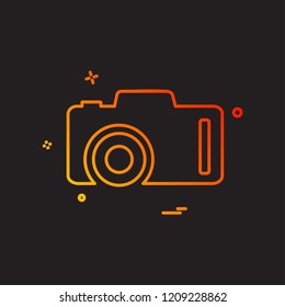 Camera icon design vector