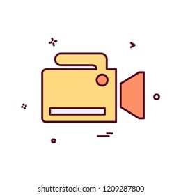 Camera icon design vector
