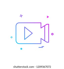 Camera icon design vector