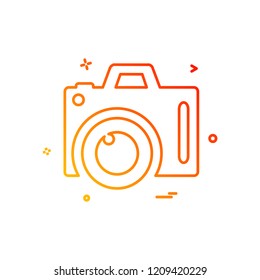 Camera icon design vector