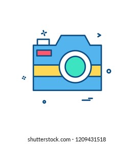 Camera icon design vector