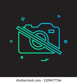 Camera icon design vector