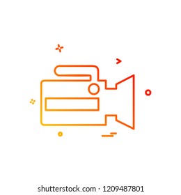 Camera icon design vector