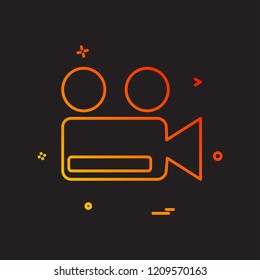 Camera icon design vector