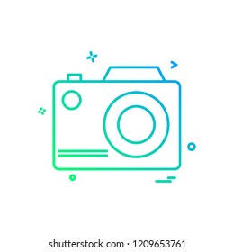 Camera icon design vector