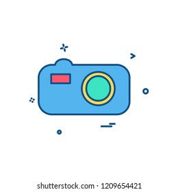 Camera icon design vector