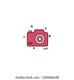 Camera icon design vector