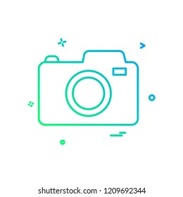 Camera icon design vector