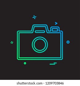 Camera icon design vector