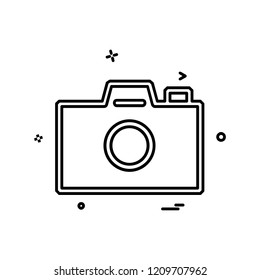 Camera icon design vector