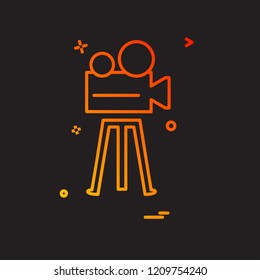 Camera icon design vector