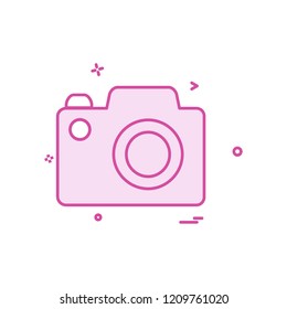 Camera icon design vector