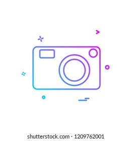 Camera icon design vector