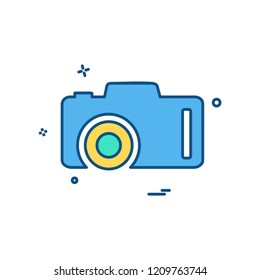 Camera icon design vector