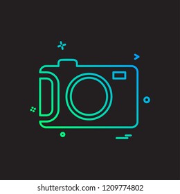 Camera icon design vector