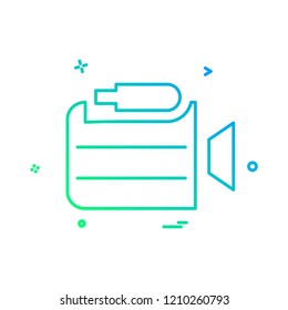 Camera icon design vector