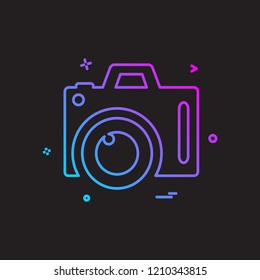 Camera icon design vector