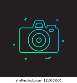 Camera icon design vector