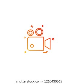 Camera icon design vector