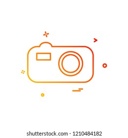 Camera icon design vector