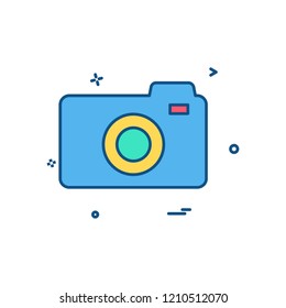 Camera icon design vector