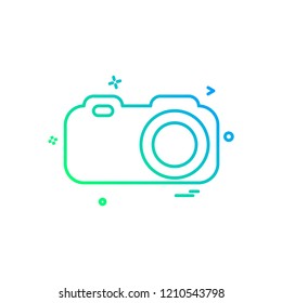 Camera icon design vector