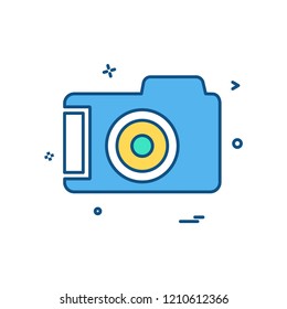 Camera icon design vector