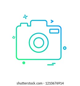 Camera icon design vector