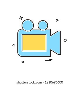 Camera icon design vector
