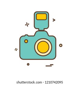 Camera icon design vector
