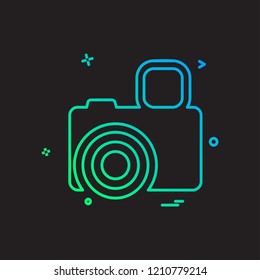 Camera icon design vector