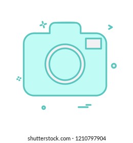 Camera icon design vector