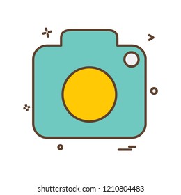 Camera icon design vector