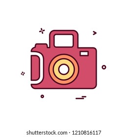 Camera icon design vector