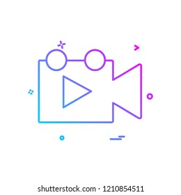 Camera icon design vector