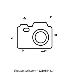 Camera icon design vector